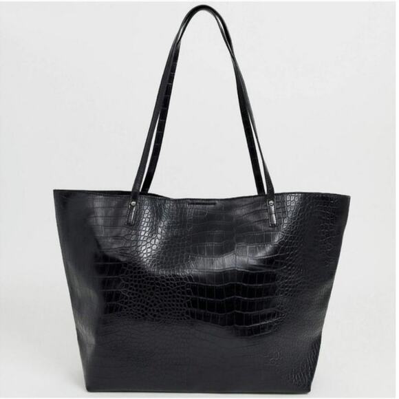 ASOS Design Croc Bonded Shopper Bag - NWT - Picture 6 of 6
